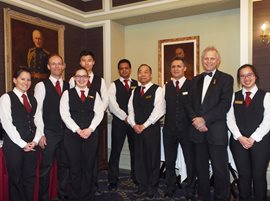 Serving Staff, nine people